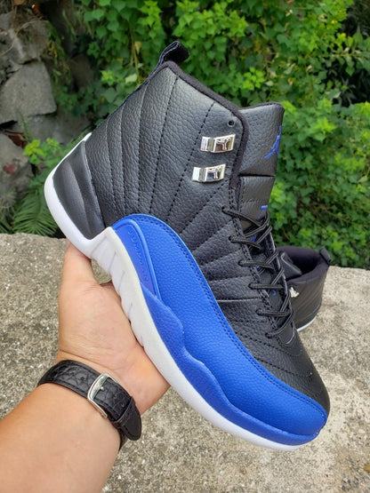 JORDAN 12 - Game Royal Sneakers - Black Unisex Streetwear Limited Edition