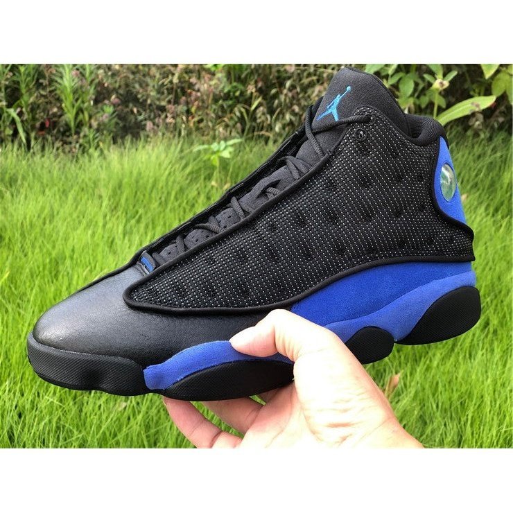 JORDAN 13 Retro - Hyper Royal Sneakers - Black Unisex Streetwear Limited Edition