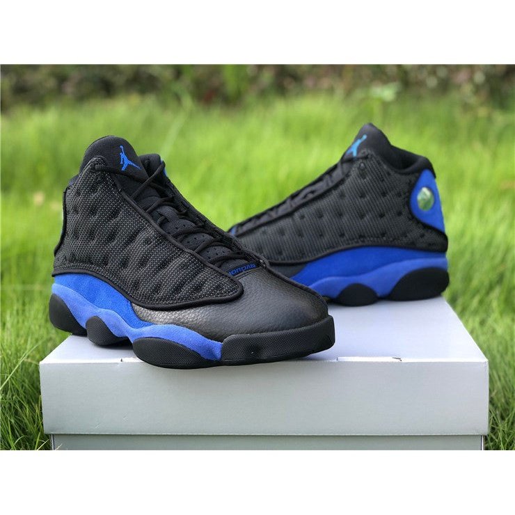 JORDAN 13 Retro - Hyper Royal Sneakers - Black Unisex Streetwear Limited Edition