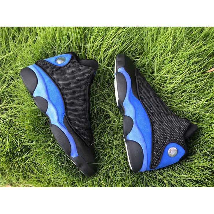 JORDAN 13 Retro - Hyper Royal Sneakers - Black Unisex Streetwear Limited Edition