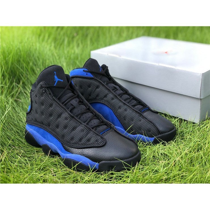 JORDAN 13 Retro - Hyper Royal Sneakers - Black Unisex Streetwear Limited Edition