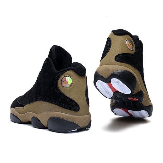 JORDAN 13 Retro - Brown Sneakers - Black Unisex Streetwear Limited Edition
