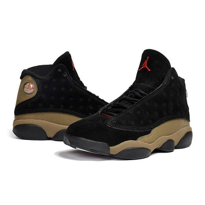JORDAN 13 Retro - Brown Sneakers - Black Unisex Streetwear Limited Edition