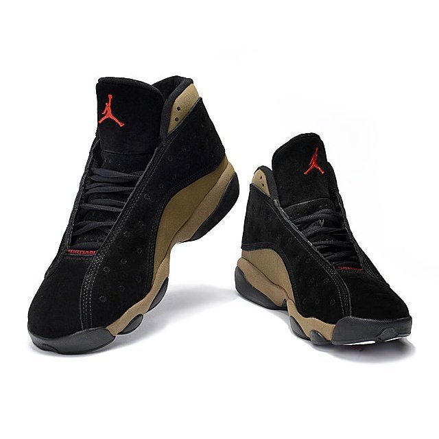 JORDAN 13 Retro - Brown Sneakers - Black Unisex Streetwear Limited Edition