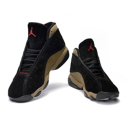 JORDAN 13 Retro - Brown Sneakers - Black Unisex Streetwear Limited Edition