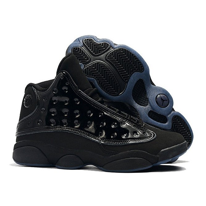 JORDAN 13 Retro - Cap And Gown Sneakers - Black Unisex Streetwear Limited Edition