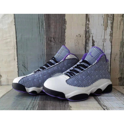 JORDAN 13 Retro - Houndstooth Sneakers - Black Unisex Streetwear Limited Edition