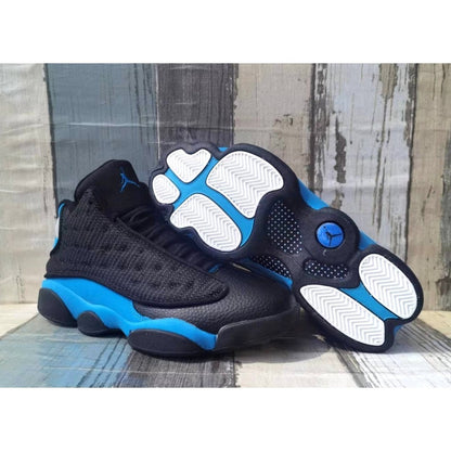 JORDAN 13 Retro - Hyper Royal Sneakers - Black Unisex Streetwear Limited Edition