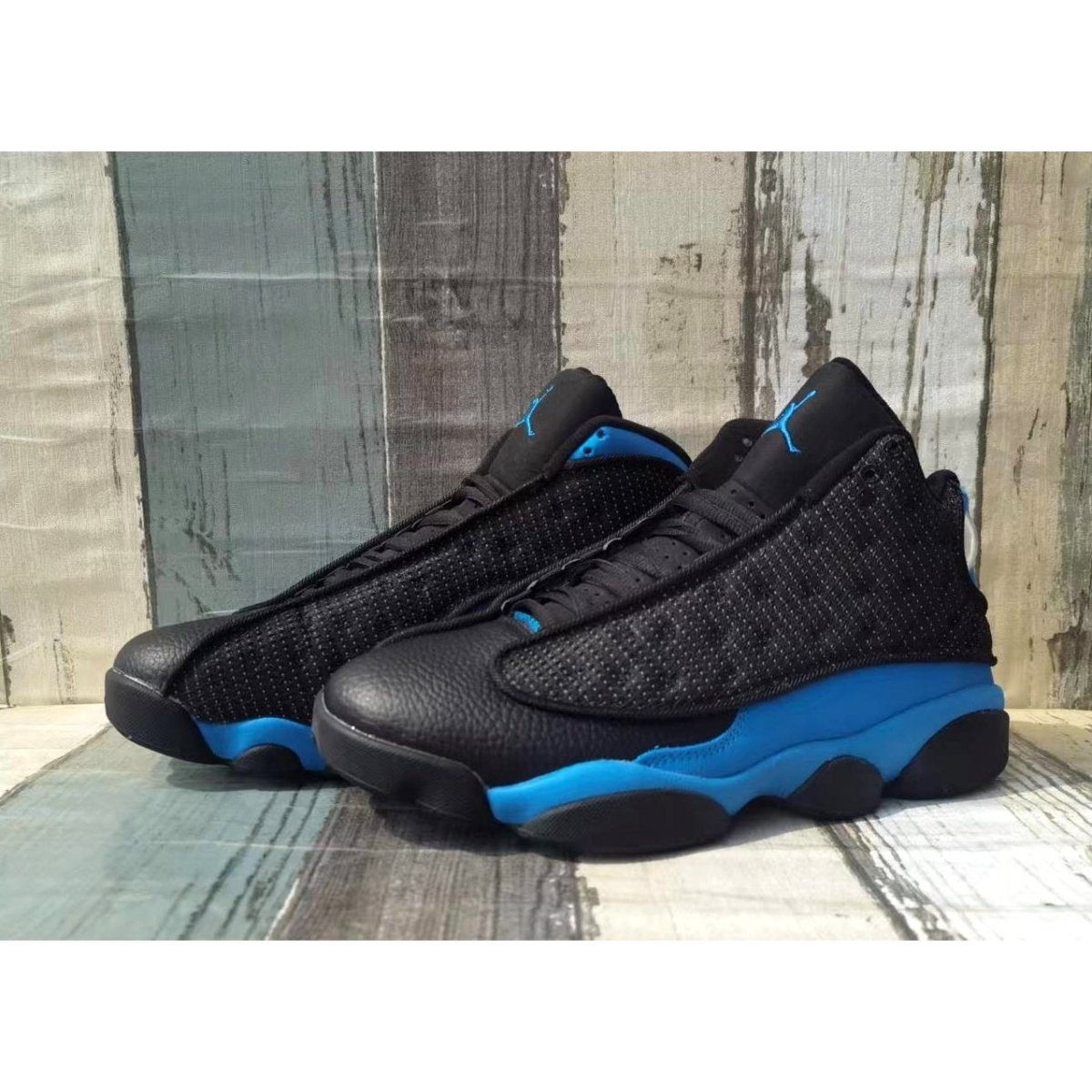 JORDAN 13 Retro - Hyper Royal Sneakers - Black Unisex Streetwear Limited Edition