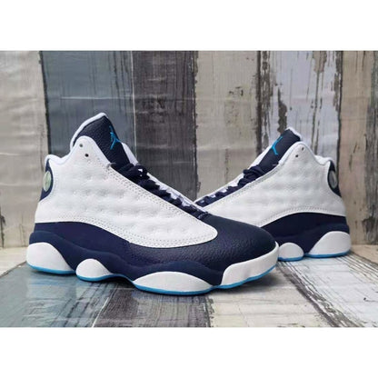 JORDAN 13 Retro - Obsidian Powder Blue Sneakers - White Unisex Streetwear Limited Edition