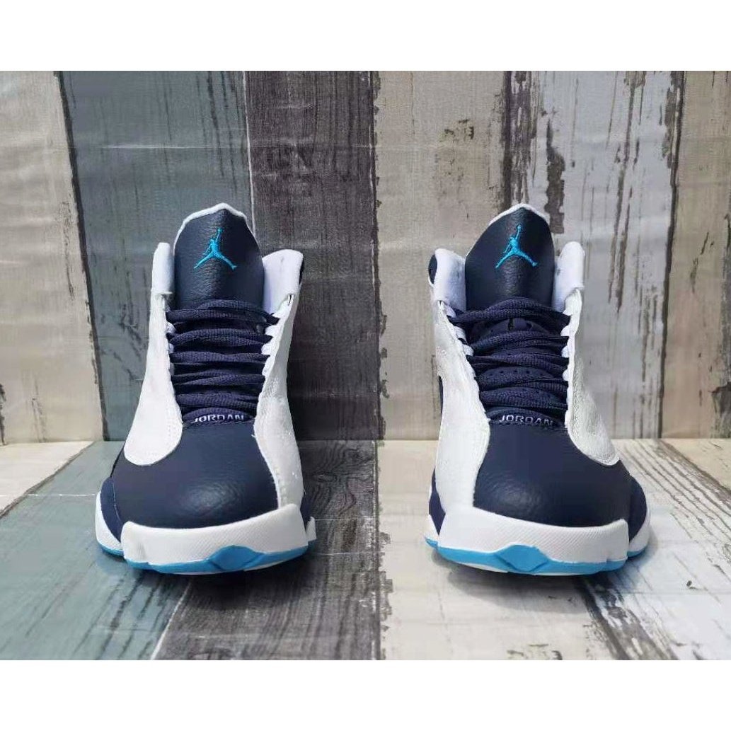 JORDAN 13 Retro - Obsidian Powder Blue Sneakers - White Unisex Streetwear Limited Edition