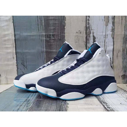 JORDAN 13 Retro - Obsidian Powder Blue Sneakers - White Unisex Streetwear Limited Edition