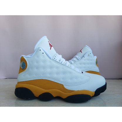 JORDAN 13 Retro - Orange Sneakers - White Unisex Streetwear Limited Edition
