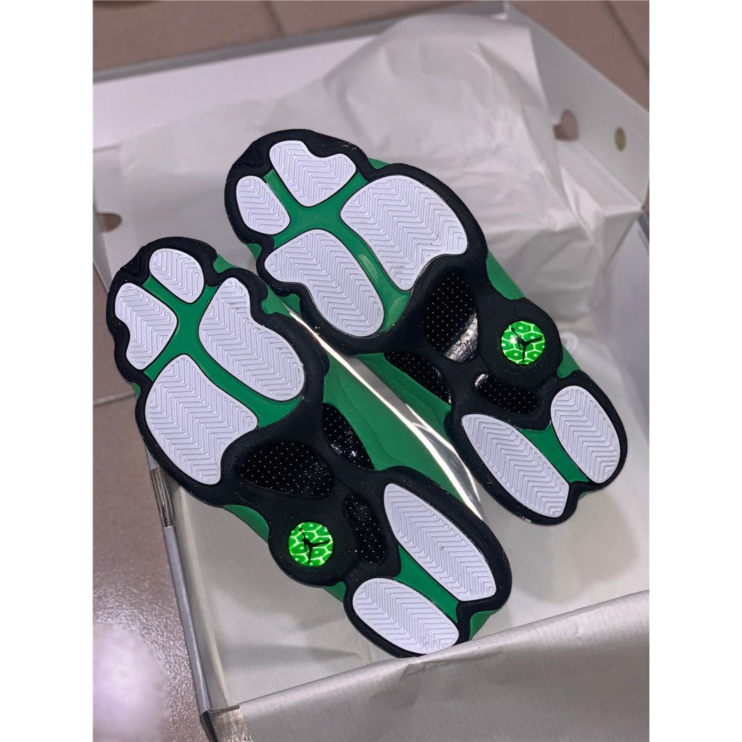 JORDAN 13 - Lucky Green Sneakers - White Unisex Streetwear Limited Edition