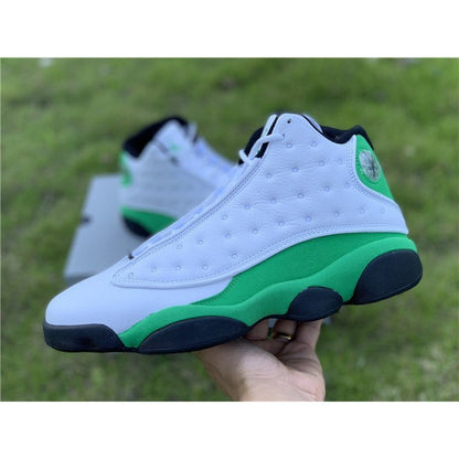 JORDAN 13 - Lucky Green Sneakers - White Unisex Streetwear Limited Edition