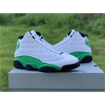 JORDAN 13 - Lucky Green Sneakers - White Unisex Streetwear Limited Edition