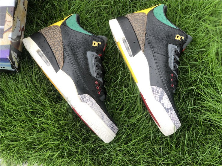 JORDAN 3 Retro Se - Animal Instinct 2.0 Sneakers - Black Unisex Streetwear Limited Edition