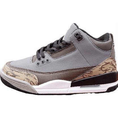 JORDAN 3 Retro - Cool Grey - Earth Sneakers - Brown Unisex Streetwear Limited Edition