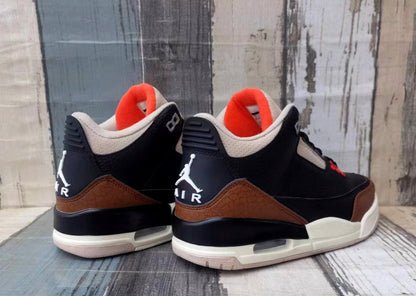 JORDAN 3 Retro - Desert Elephant Sneakers - Black Unisex Streetwear Limited Edition