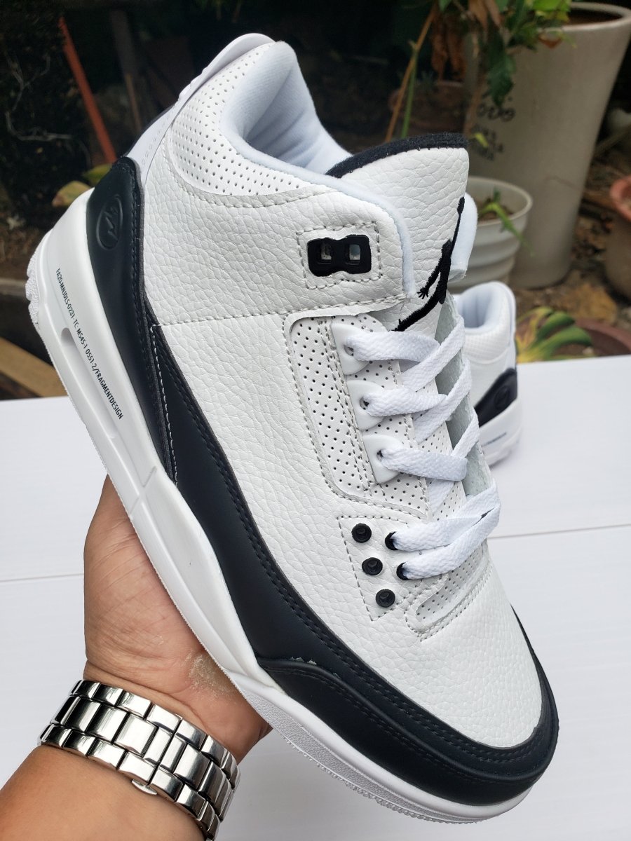 JORDAN 3 Retro - Fragment Sneakers - Black Unisex Streetwear Limited Edition
