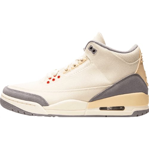 JORDAN 3 Retro - Muslin Sneakers - Black Unisex Streetwear Limited Edition
