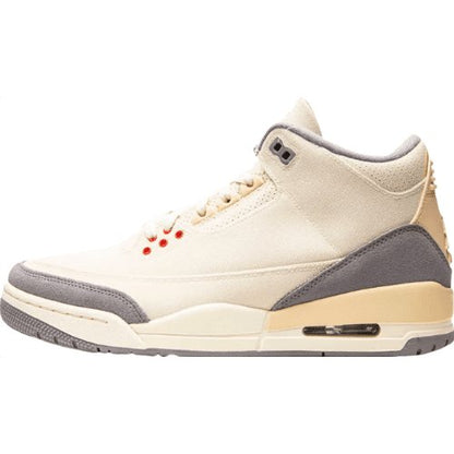 JORDAN 3 Retro - Muslin Sneakers - Black Unisex Streetwear Limited Edition
