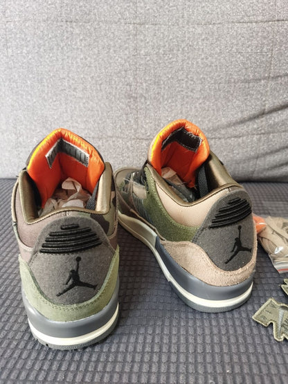 JORDAN 3 Retro - Patchwork Camo Sneakers - Black Unisex Streetwear Limited Edition