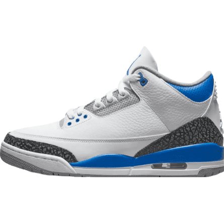 JORDAN 3 Retro - Racer Sneakers - Blue Unisex Streetwear Limited Edition