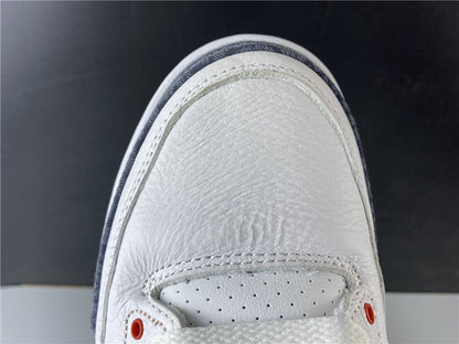 JORDAN 3 Retro - Se Fire Denim Sneakers - Red Unisex Streetwear Limited Edition