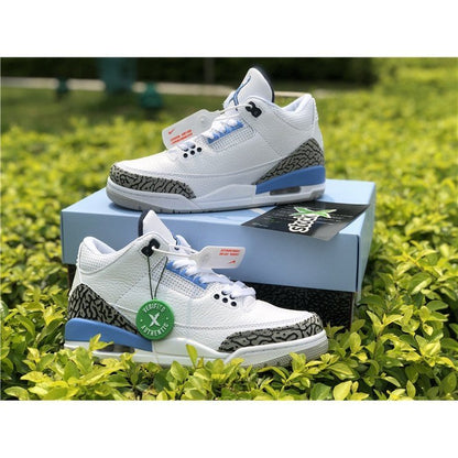 JORDAN 3 Retro - Unc Sneakers - Black Unisex Streetwear Limited Edition