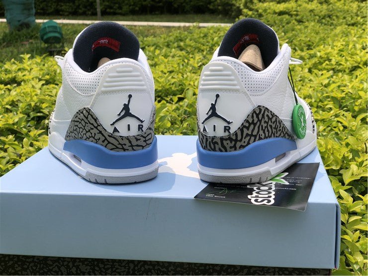 JORDAN 3 Retro - Unc Sneakers - Black Unisex Streetwear Limited Edition