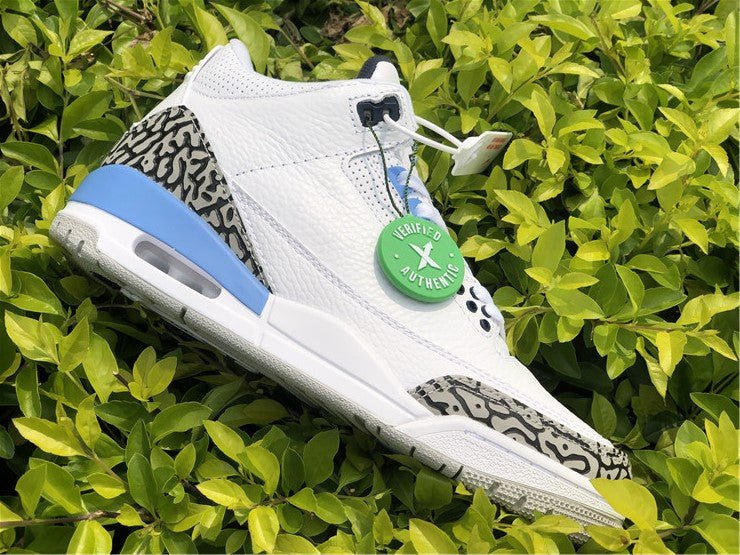 JORDAN 3 Retro - Unc Sneakers - Black Unisex Streetwear Limited Edition