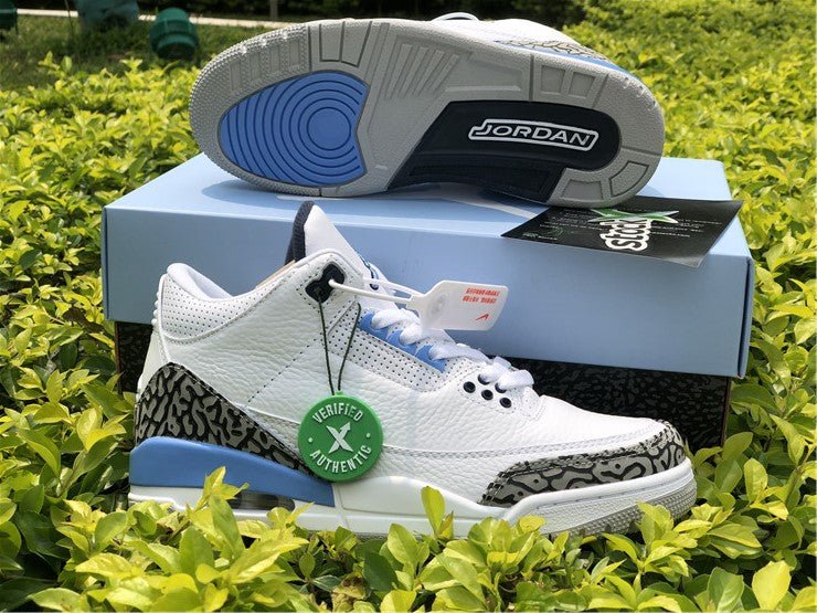 JORDAN 3 Retro - Unc Sneakers - Black Unisex Streetwear Limited Edition