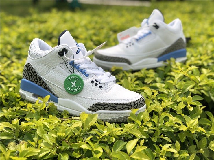 JORDAN 3 Retro - Unc Sneakers - Black Unisex Streetwear Limited Edition