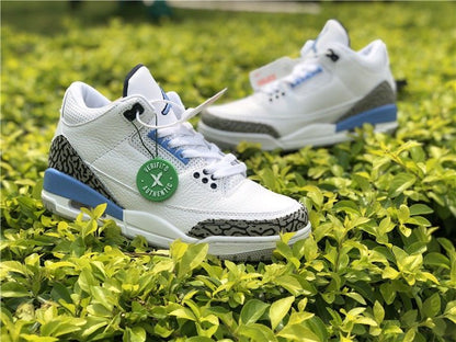JORDAN 3 Retro - Unc Sneakers - Black Unisex Streetwear Limited Edition