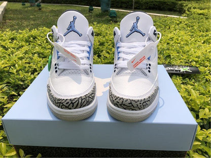 JORDAN 3 Retro - Unc Sneakers - Black Unisex Streetwear Limited Edition