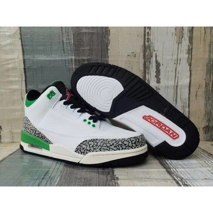 JORDAN 3 - Lucky Sneakers - Green Unisex Streetwear Limited Edition