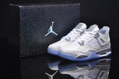 JORDAN 4 - 30th Anniversary Laser Sneakers - Black Unisex Streetwear Limited Edition