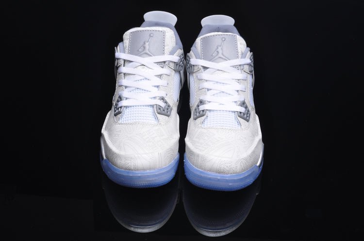 JORDAN 4 - 30th Anniversary Laser Sneakers - Black Unisex Streetwear Limited Edition
