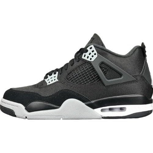 JORDAN 4 - Canvas Sneakers - Black Unisex Streetwear Limited Edition