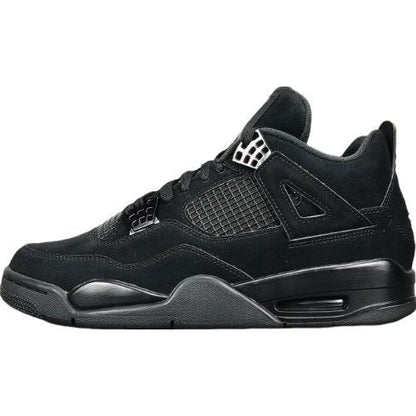 JORDAN 4 Cat Sneakers - Black Unisex Streetwear Limited Edition