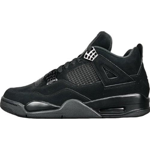 JORDAN 4 Cat Sneakers - Black Unisex Streetwear Limited Edition