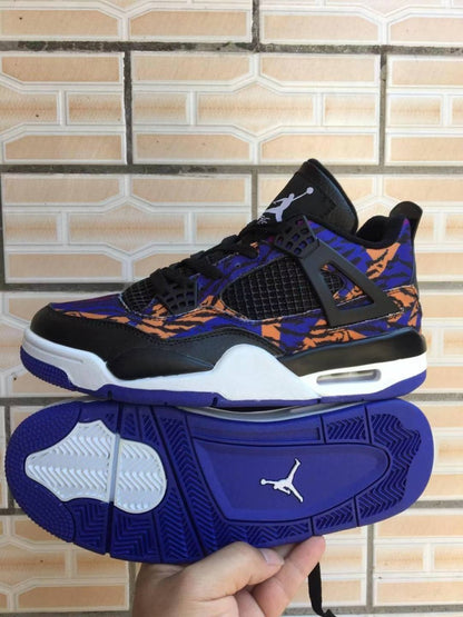 JORDAN 4 - Rush Violet Sneakers - Black Unisex Streetwear Limited Edition