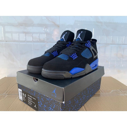 JORDAN 4 - Thunder Sneakers - Blue Unisex Streetwear Limited Edition