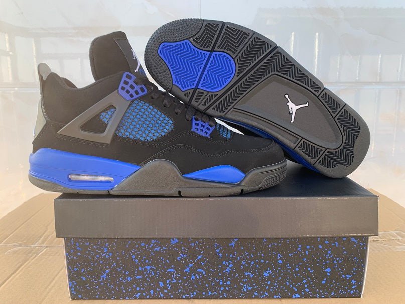 JORDAN 4 - Thunder Sneakers - Blue Unisex Streetwear Limited Edition
