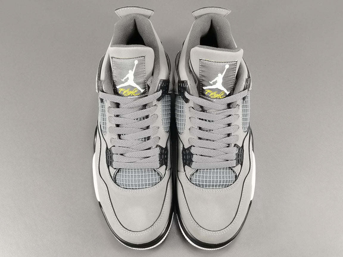 JORDAN 4 - Cool Sneakers - Grey Unisex Streetwear Limited Edition - Introducing the iconic Jordan 4 Cool Grey, a timeless sneaker that perfectly blends style, comfort,