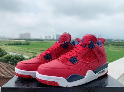 JORDAN 4 - Fiba Sneakers - Black Unisex Streetwear Limited Edition