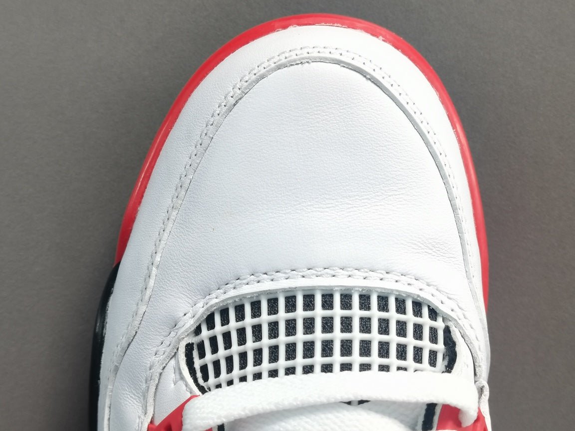 JORDAN 4 - Fire Sneakers - Red Unisex Streetwear Limited Edition