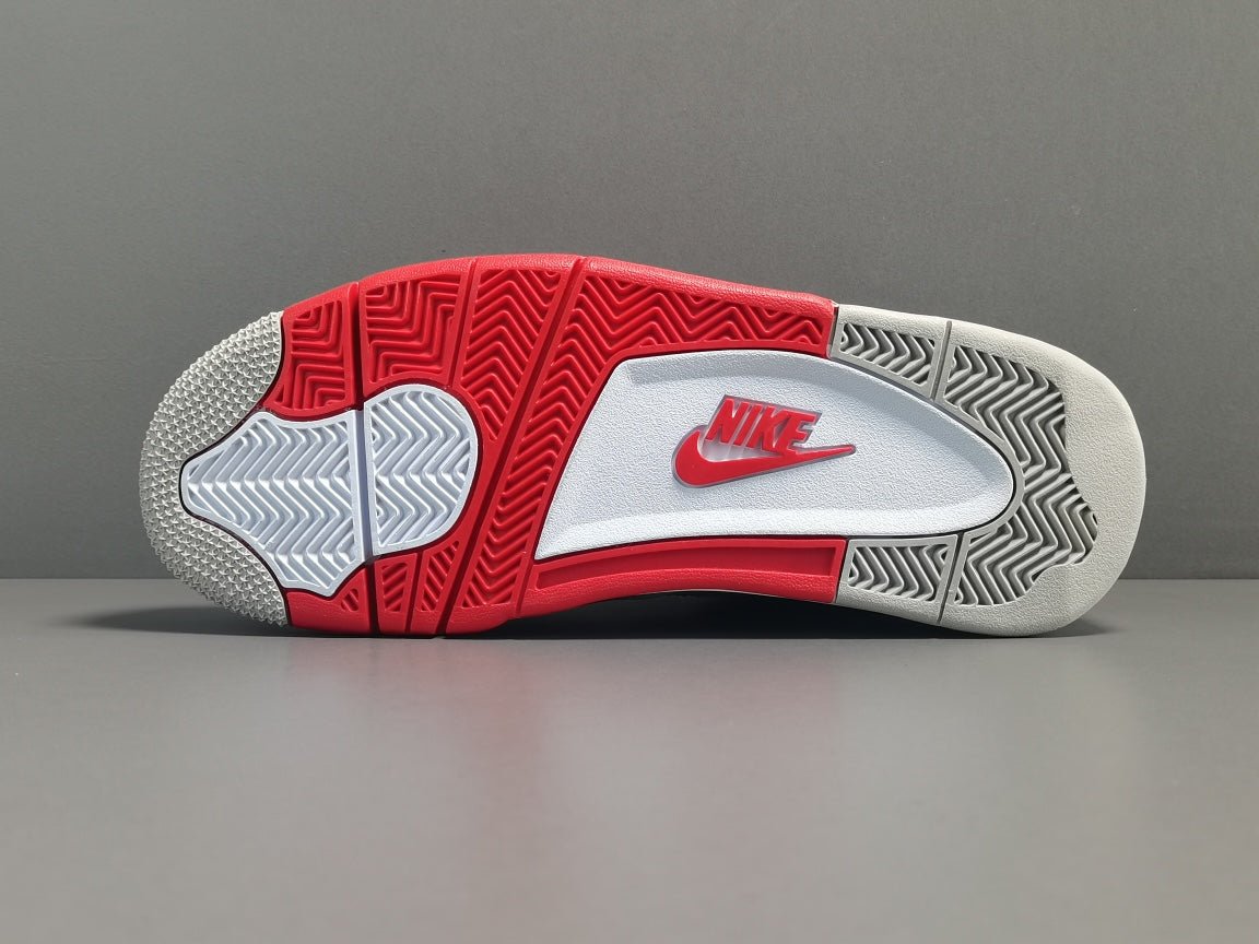 JORDAN 4 - Fire Sneakers - Red Unisex Streetwear Limited Edition