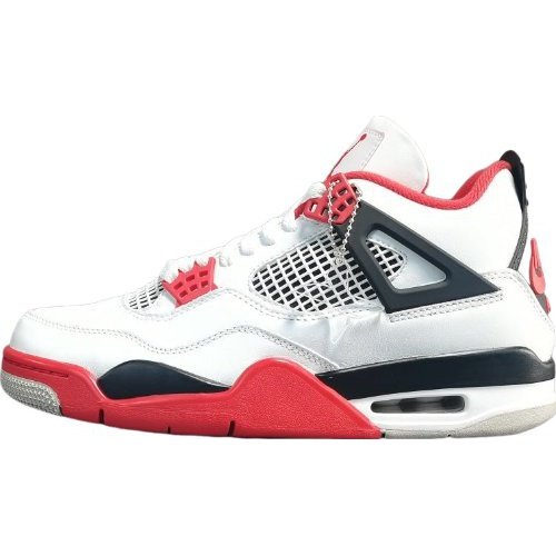 JORDAN 4 - Fire Sneakers - Red Unisex Streetwear Limited Edition